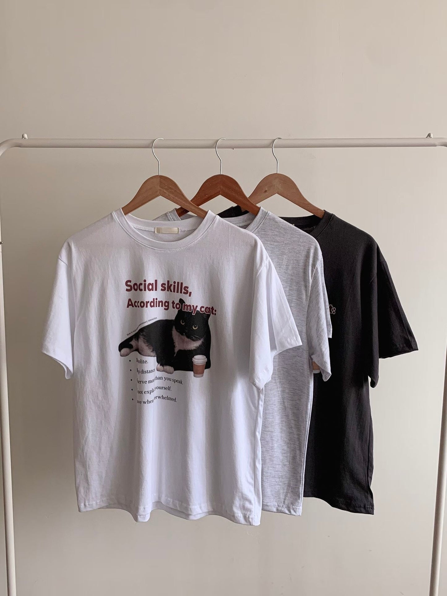 Meow 短版 Tee (3 Colors)