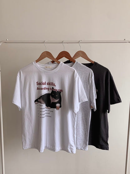 Meow 短版 Tee (3 Colors)