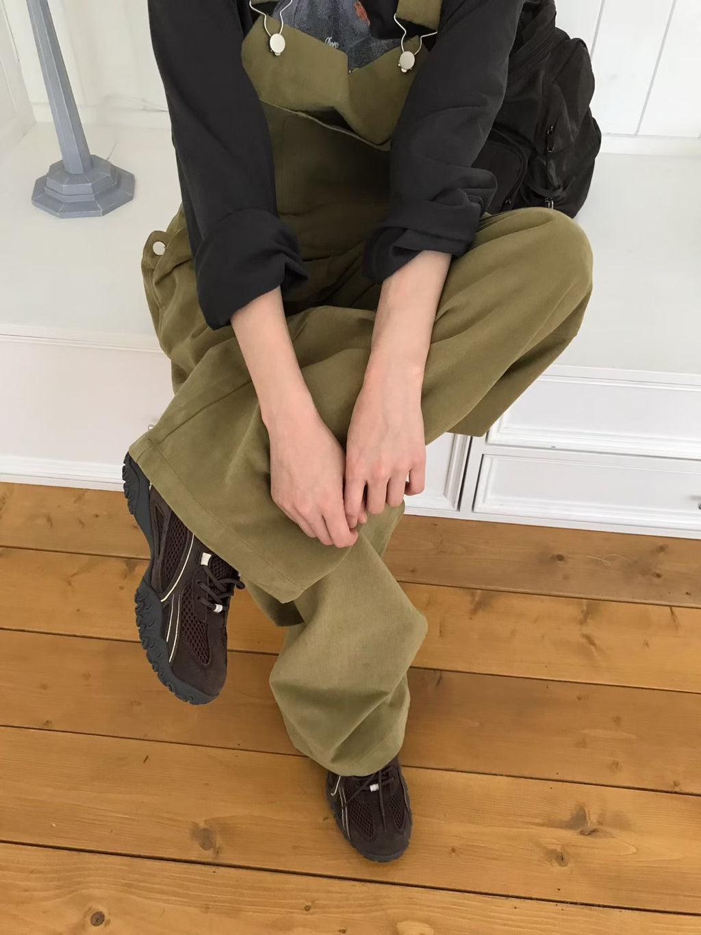 寬鬆連身長褲 3色