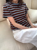 圓領條紋Tee (3色)