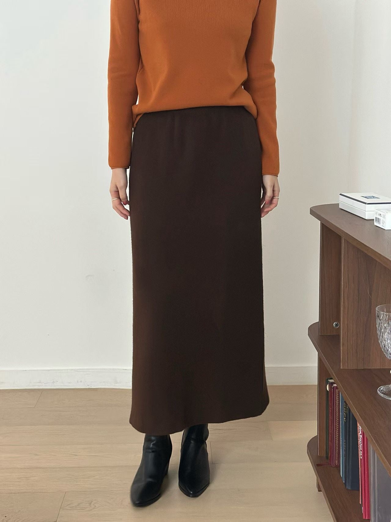 簡約針織鉛筆裙 5色