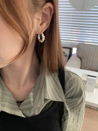 one-touch hoop earrings