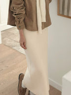 簡約針織鉛筆裙 5色
