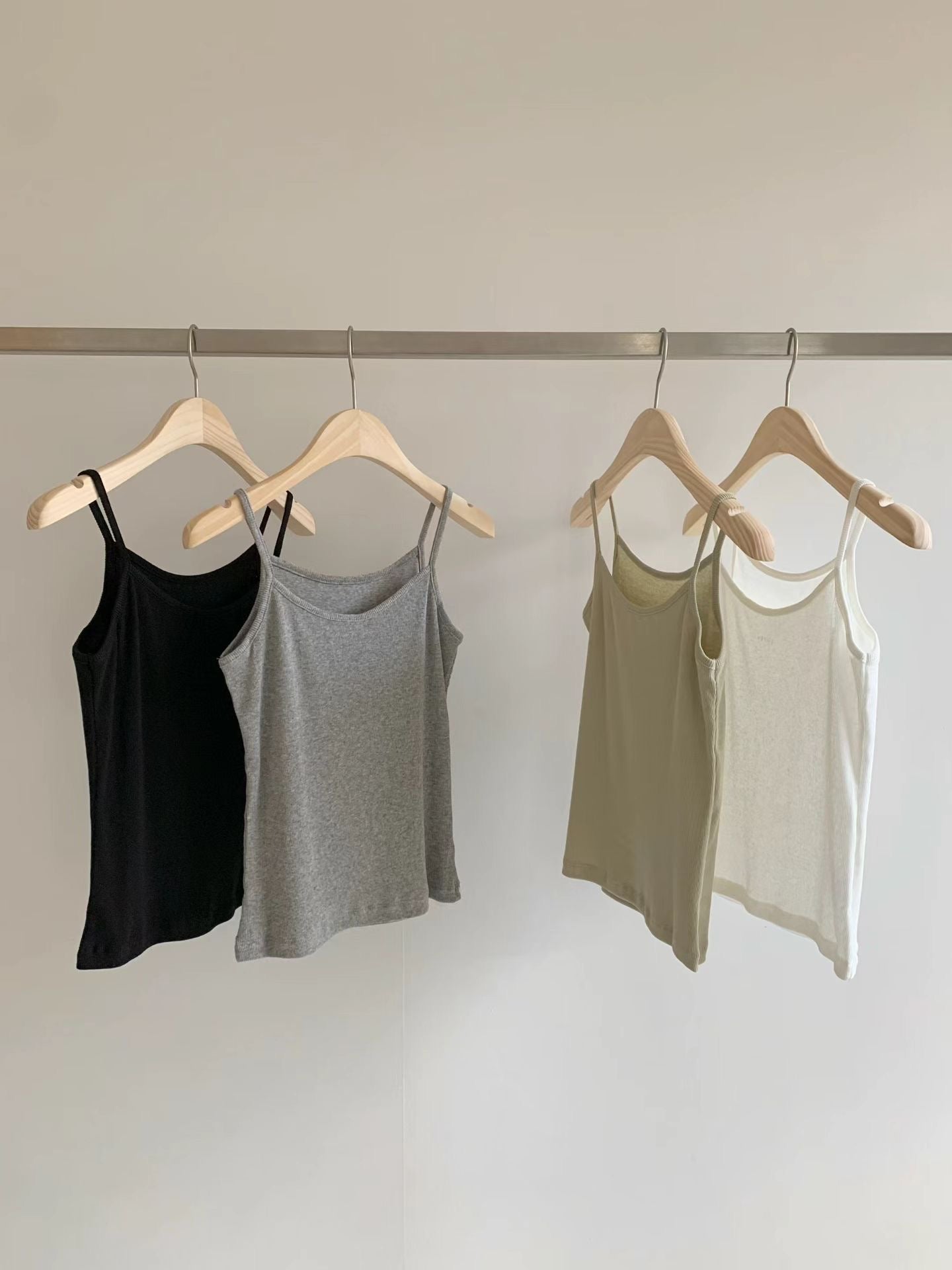 日常必備羅紋背心 (4 Colors)