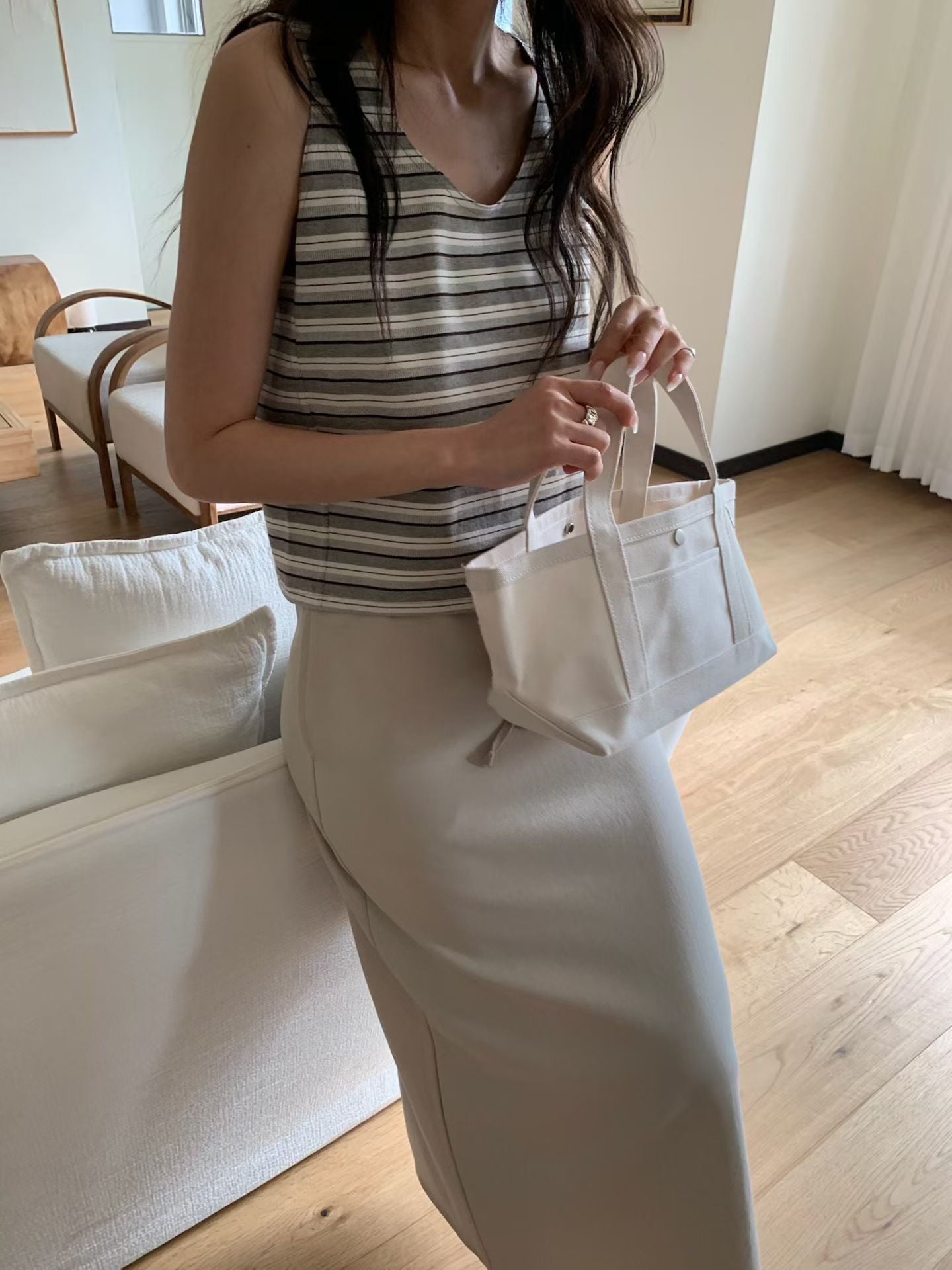 Essential Striped Sleeveless Top (3 Colors)