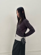 圓領針織外套 3色