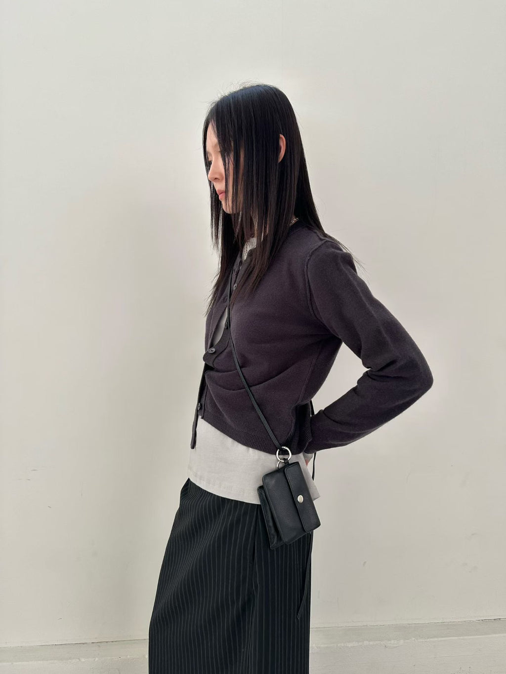 直紋鉛筆裙 2色