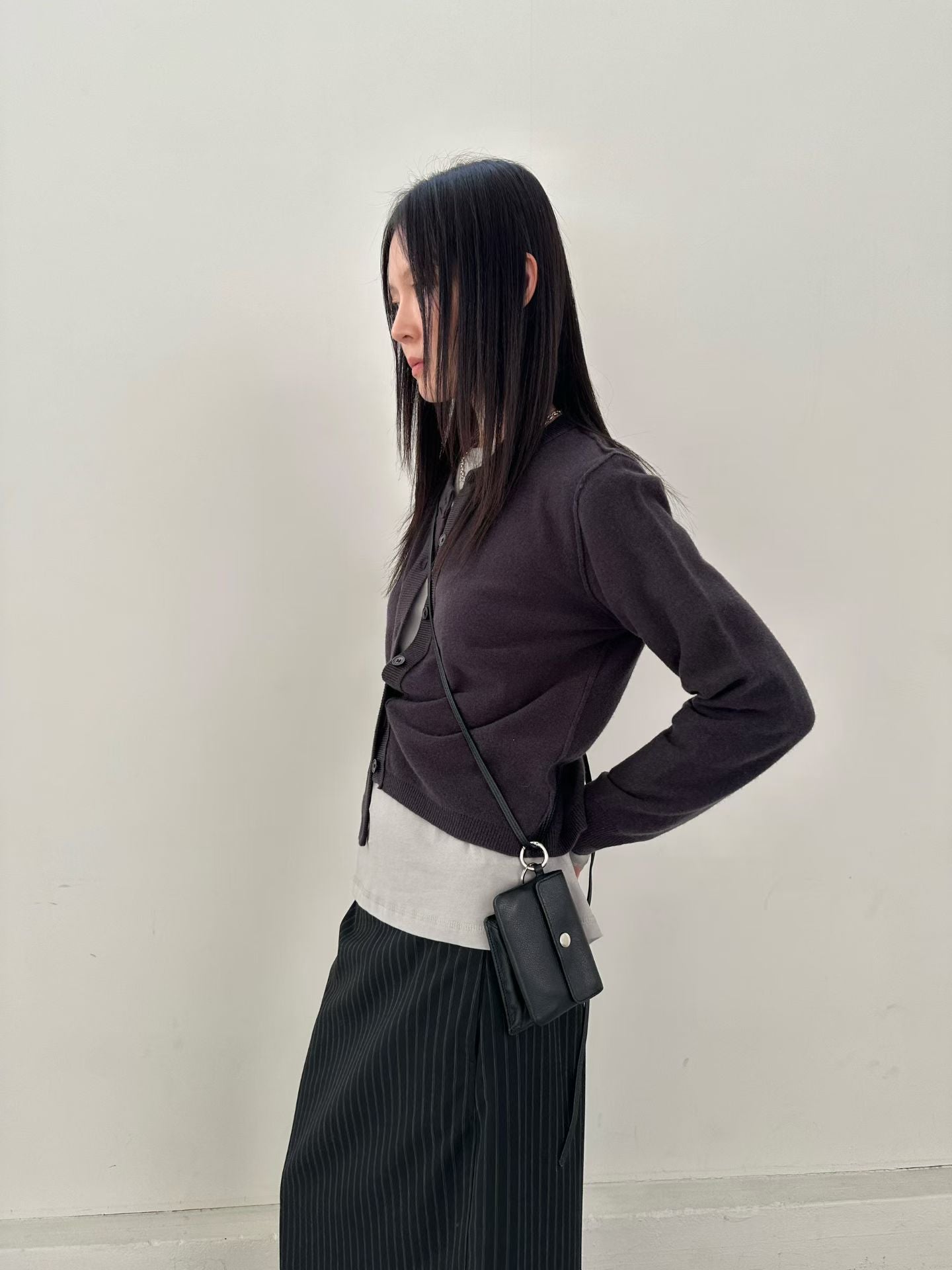 直紋鉛筆裙 2色