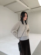 毛絨針織外套 3色