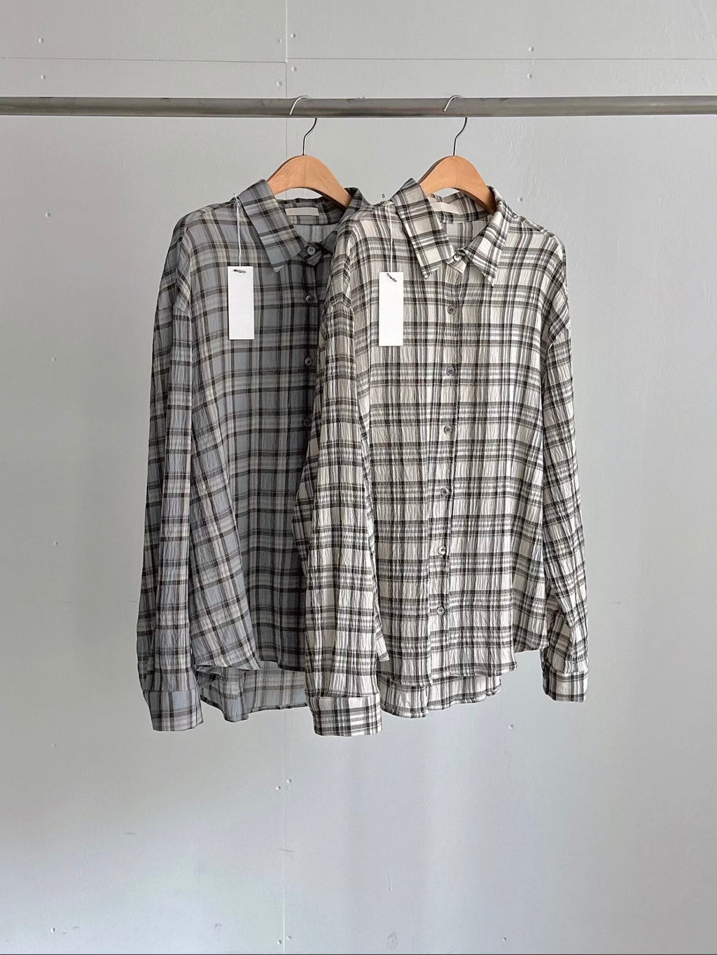 日常格紋襯衫(2色)