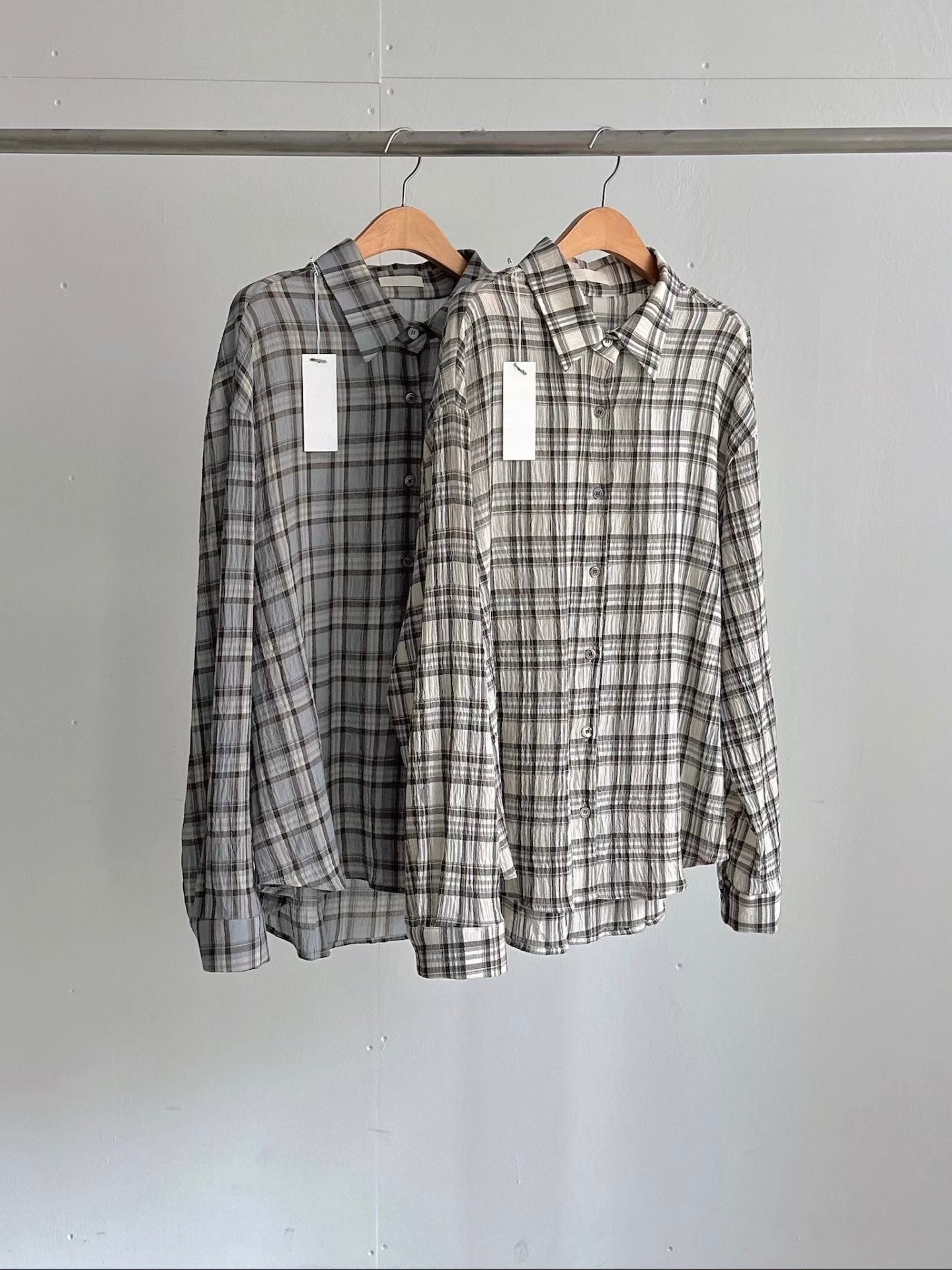 日常格紋襯衫(2色)