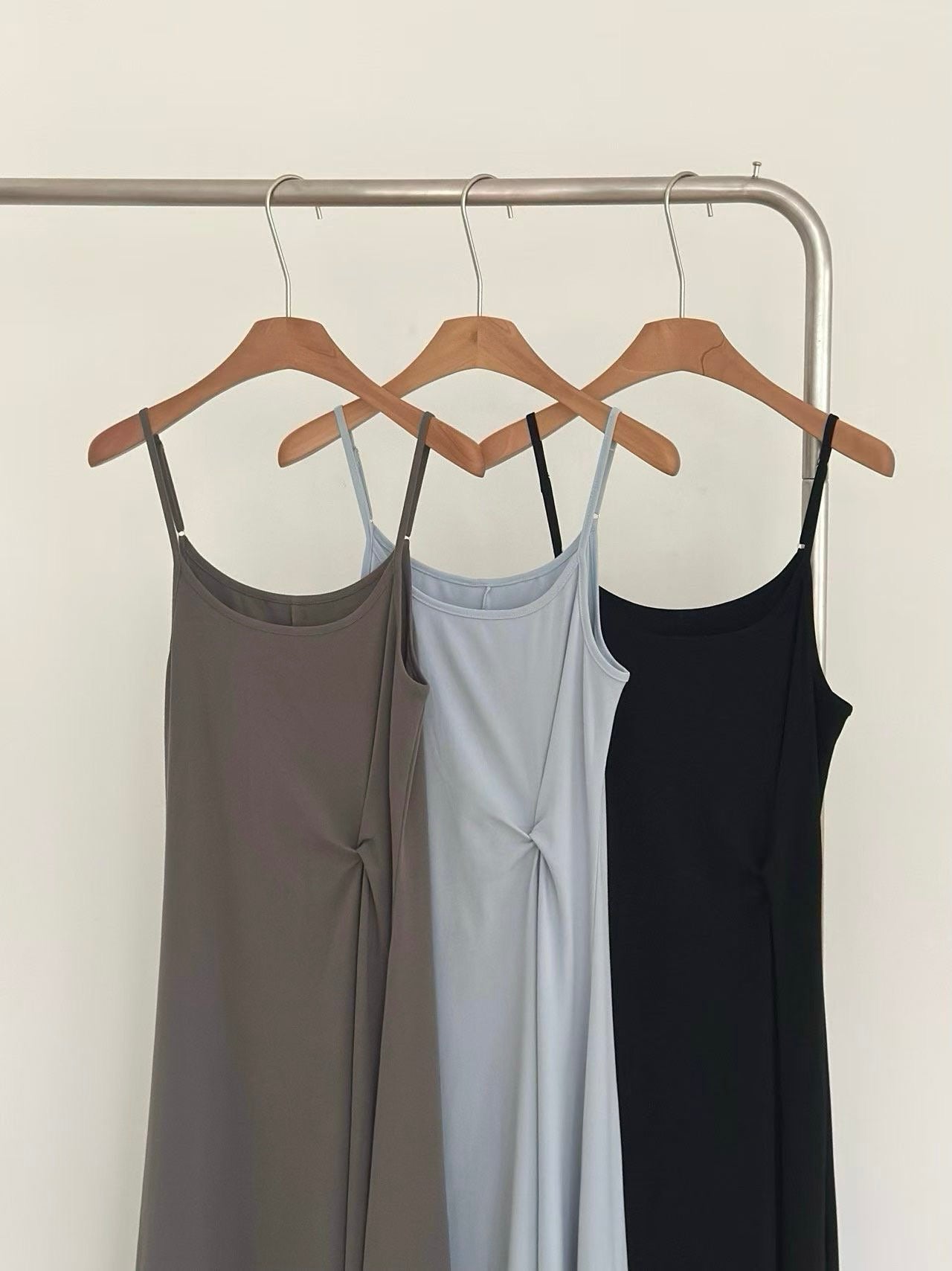 後綁帶蝴蝶結襯衫連身裙套裝 (3 Colors)
