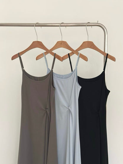 後綁帶蝴蝶結襯衫連身裙套裝 (3 Colors)