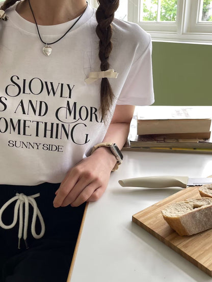 Slowly 短版 Tee (3 Colors)