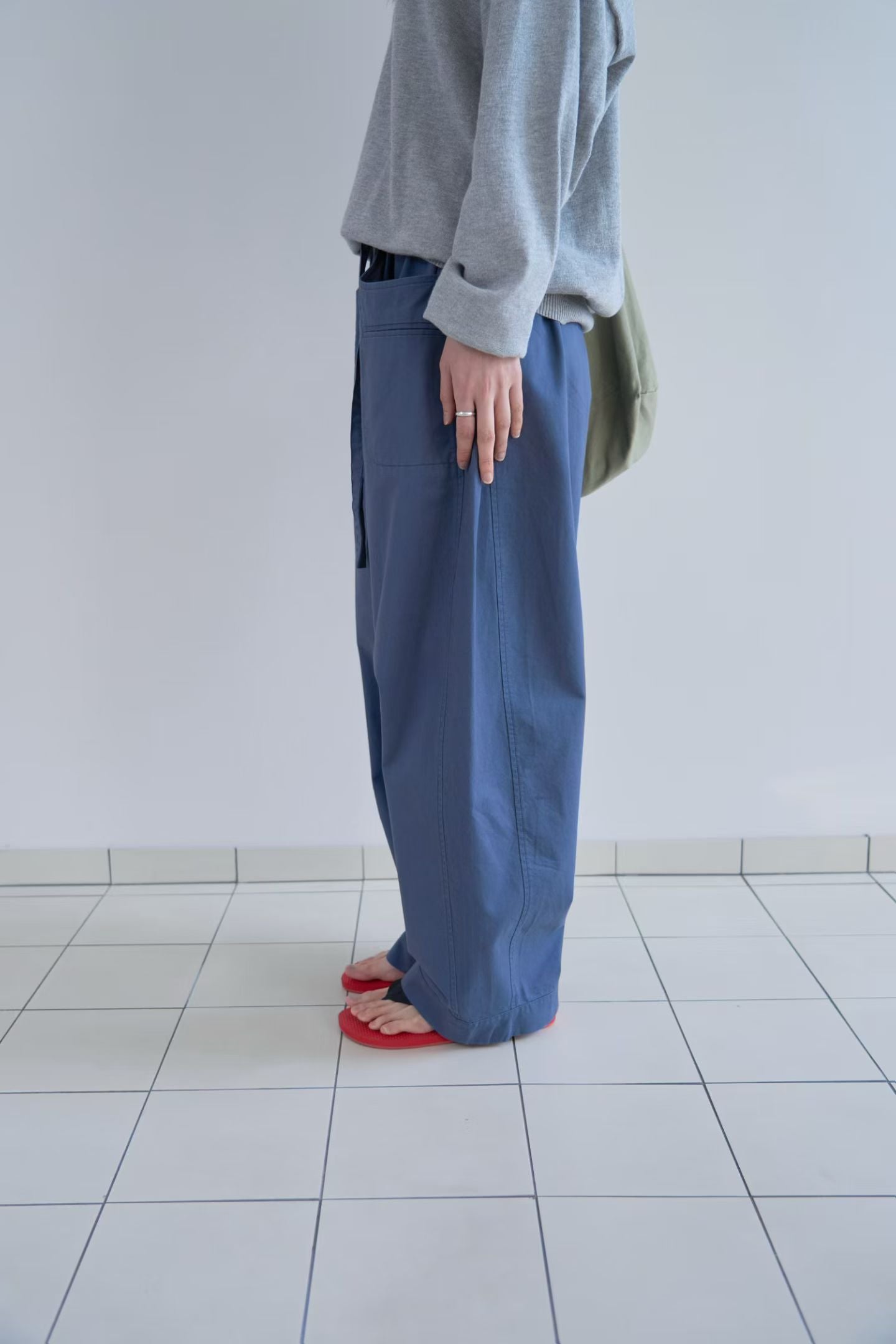 棉質寬鬆長褲 (2色)