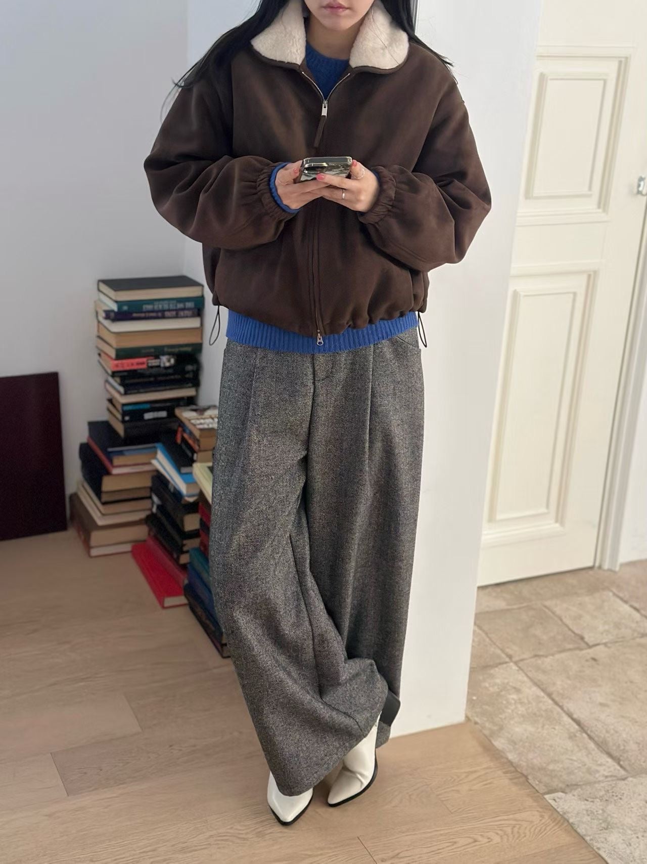 麂皮鴨絨外套 2色