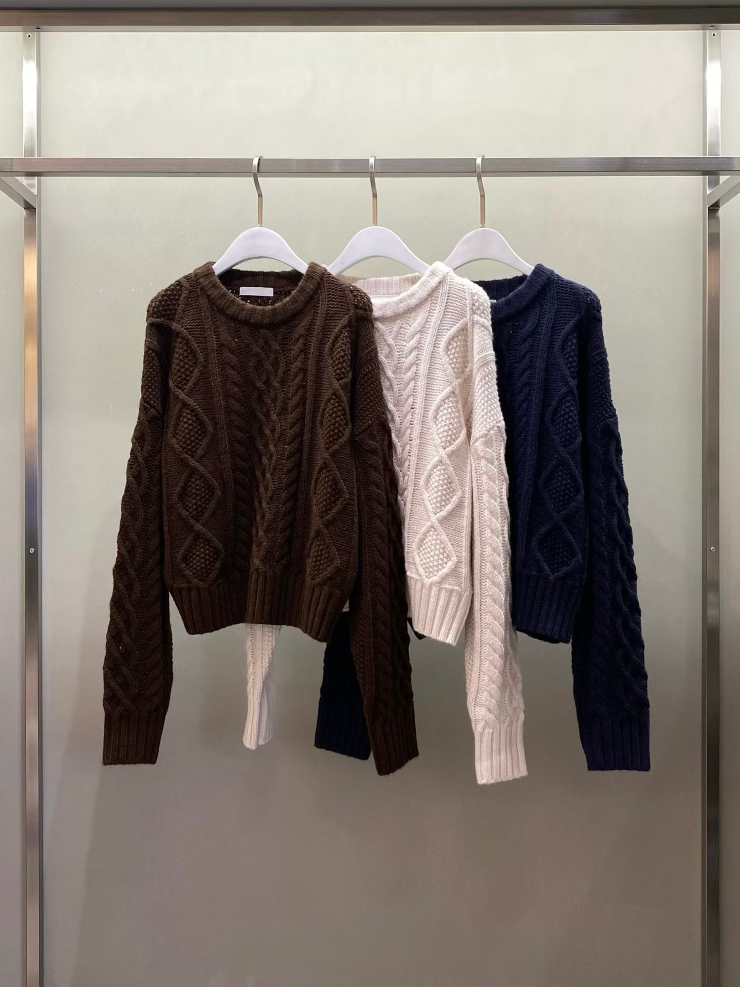 麻花針織上衣 3色