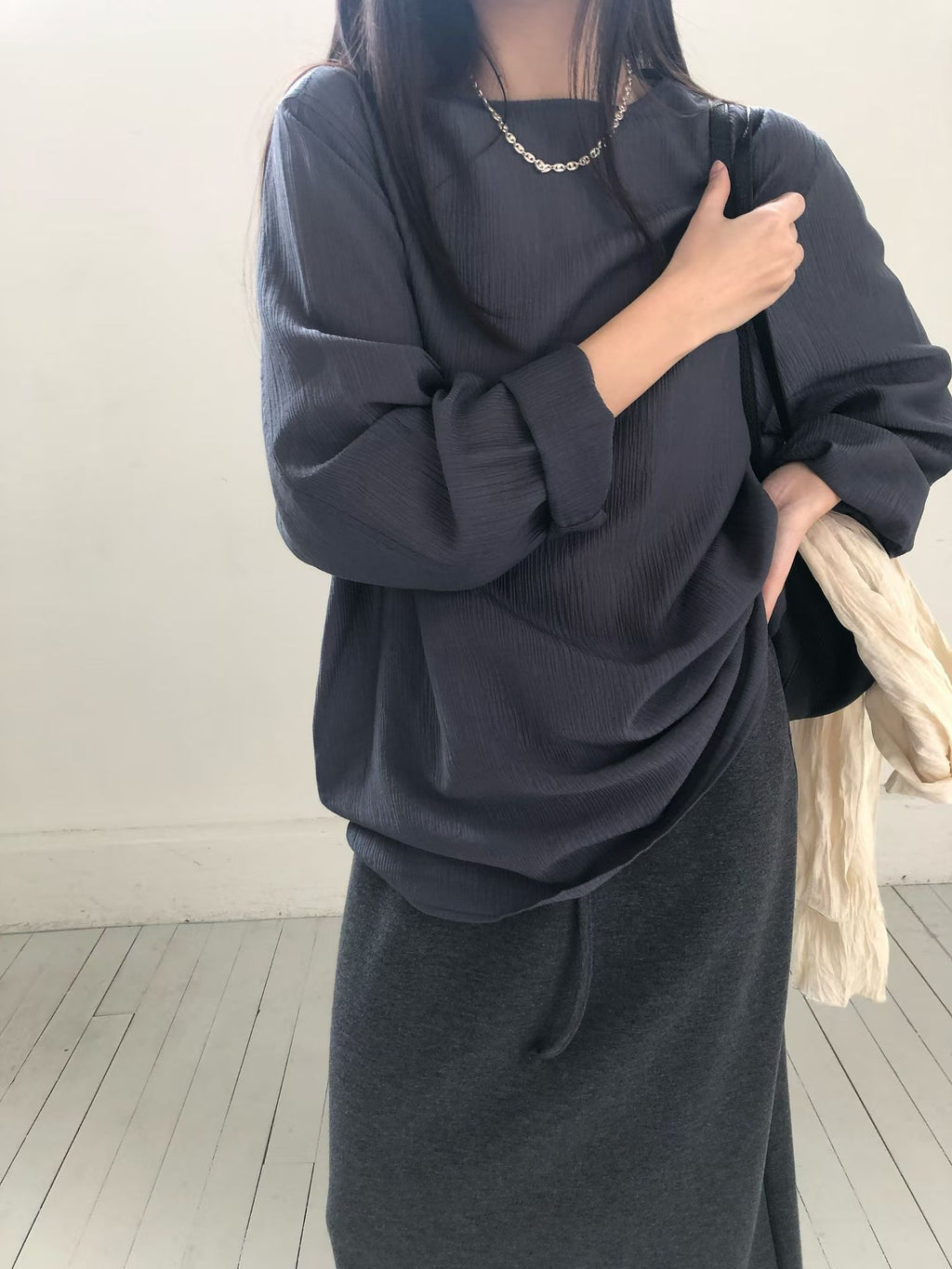 簡約寬鬆上衣 (3色)