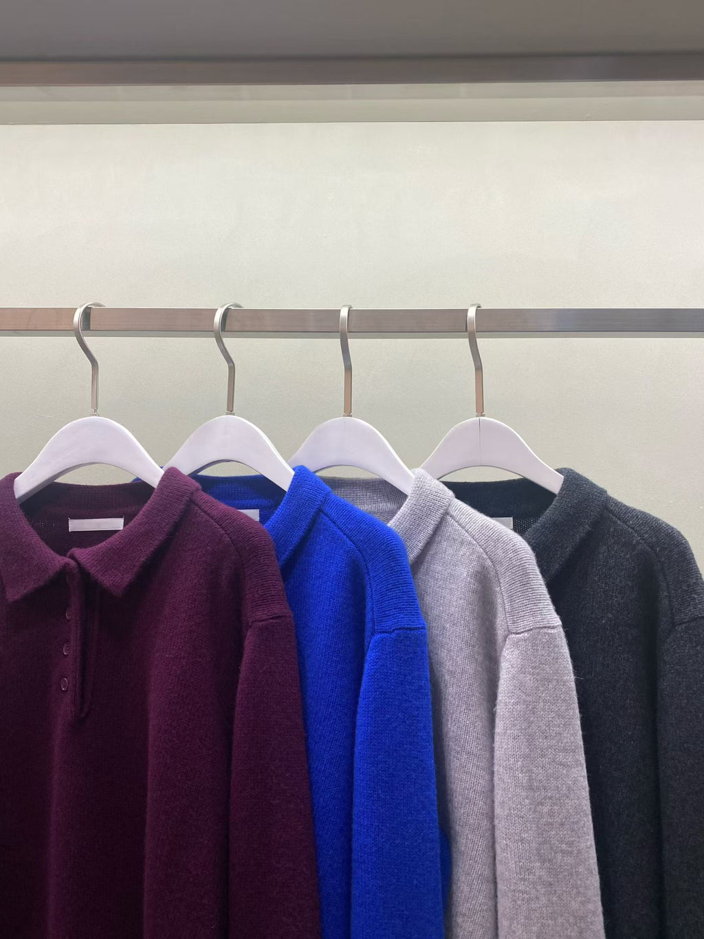 翻領針織上衣 4色