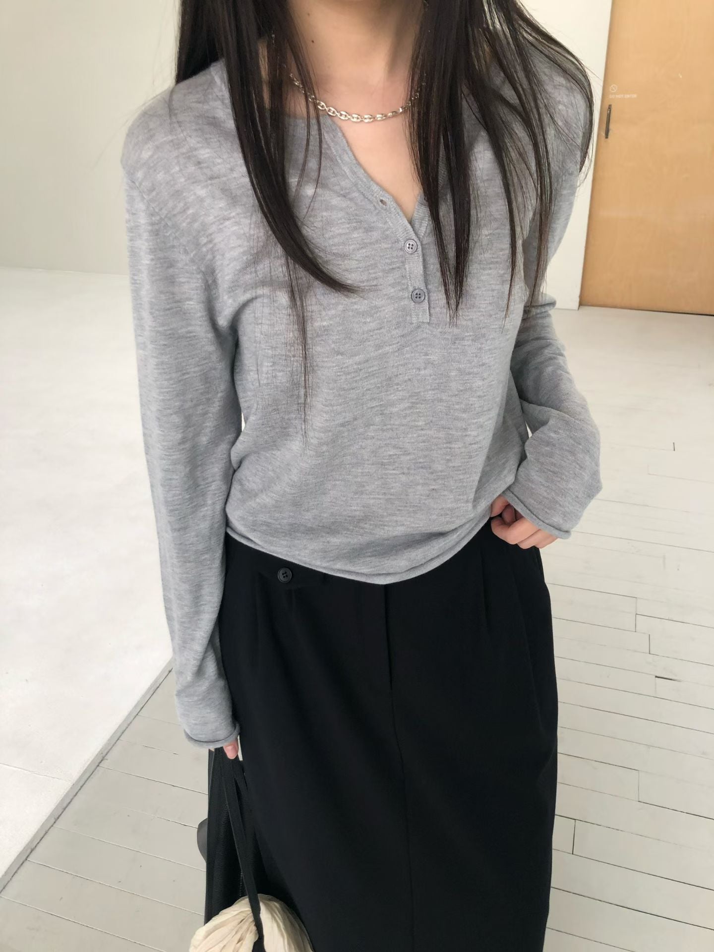 春季針織上衣 (2色)