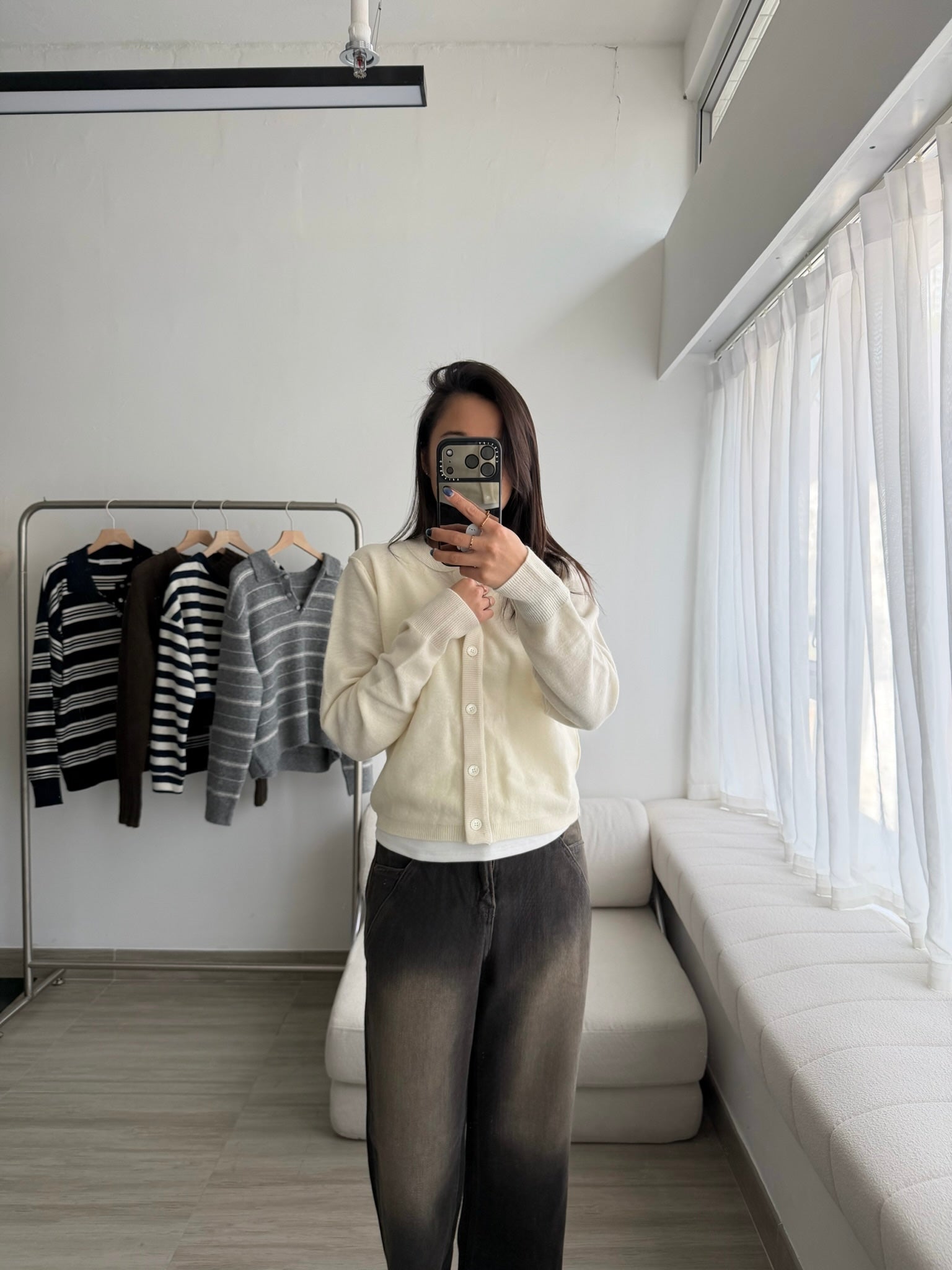 圓領針織外套 3色 (現貨)