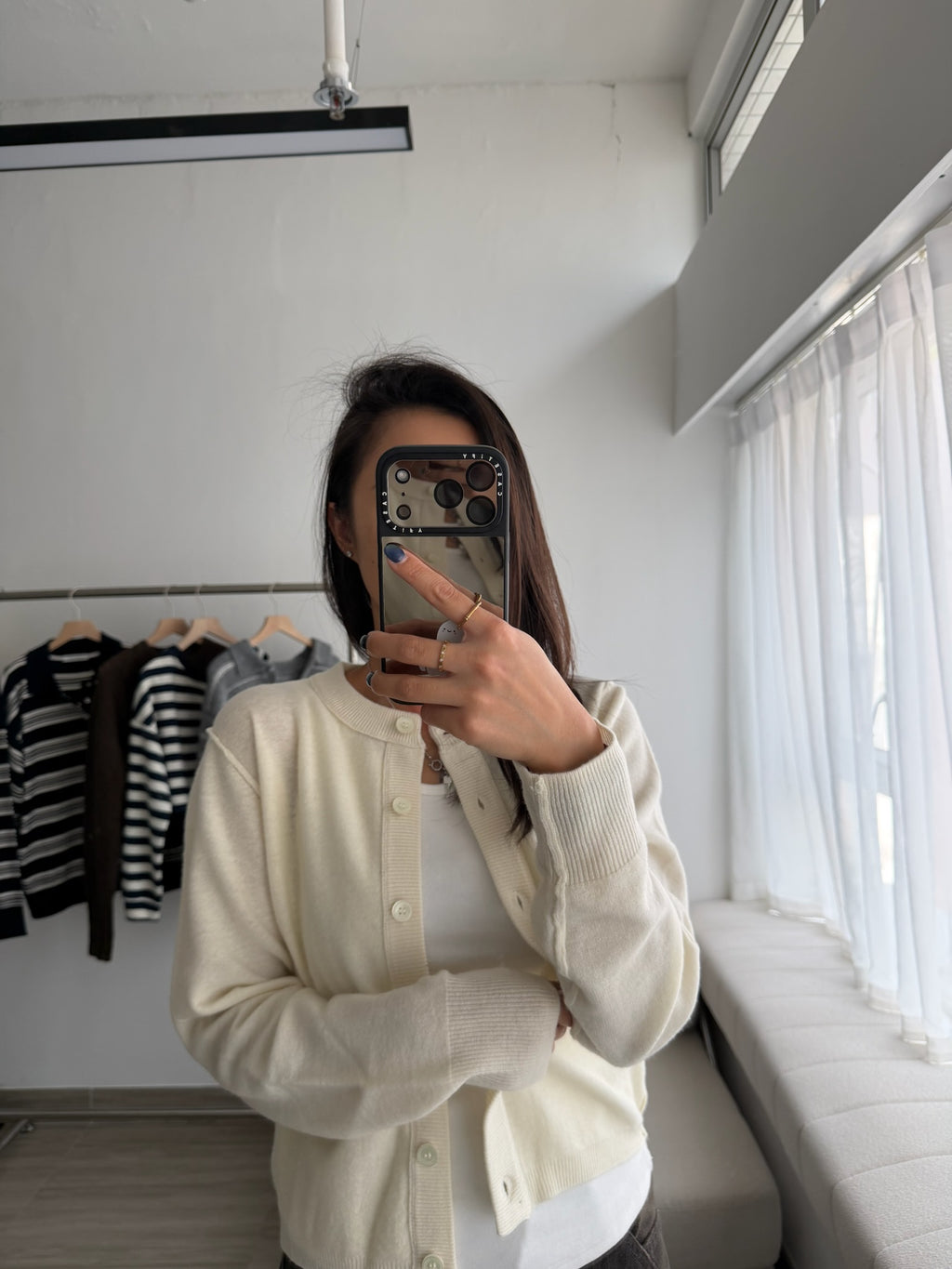 圓領針織外套 (3色)