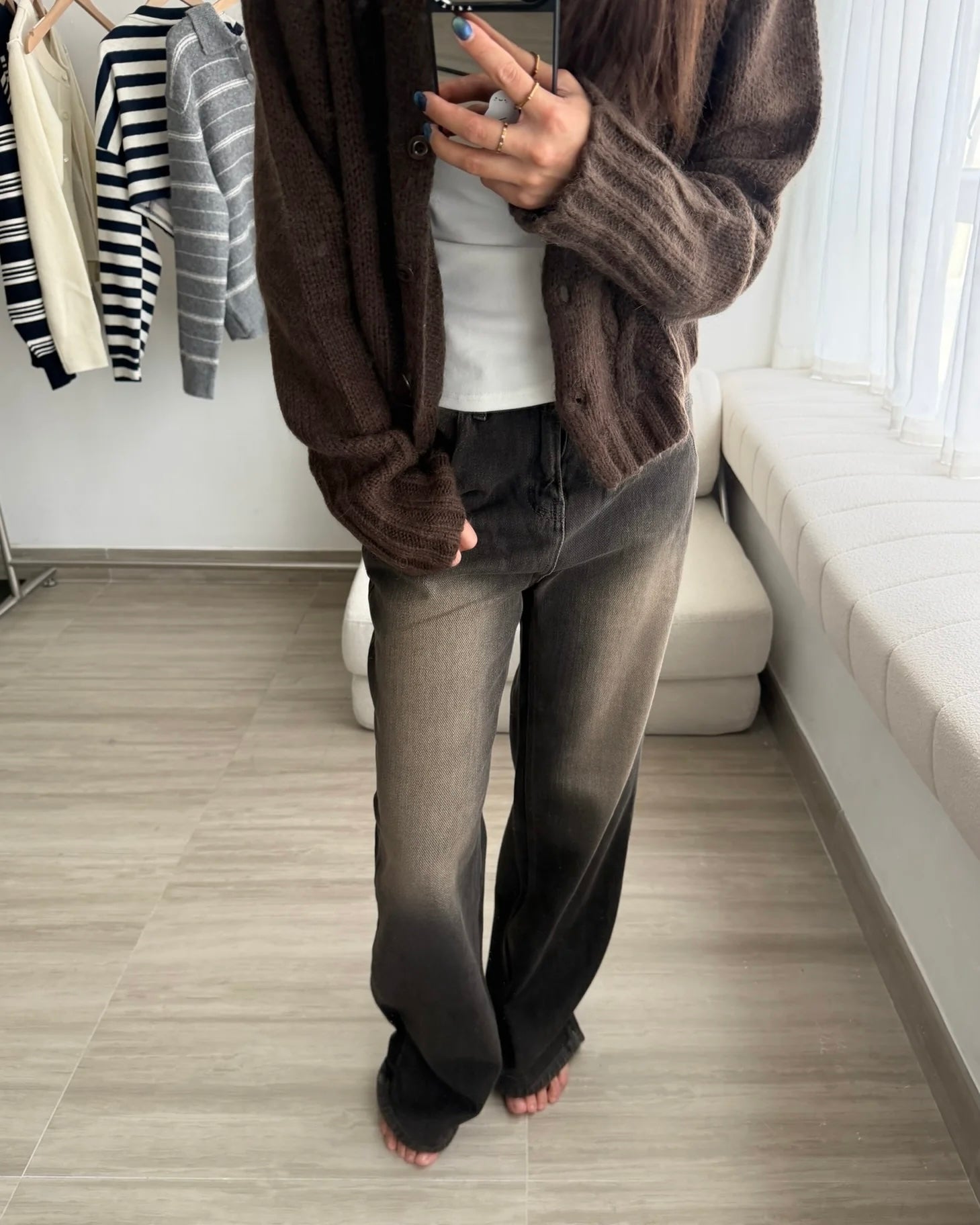 「修飾臀型」Daily洗水軟布牛仔褲 (現貨)