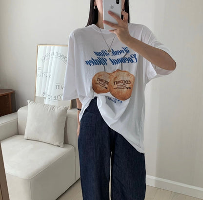 coconut oversized Tee