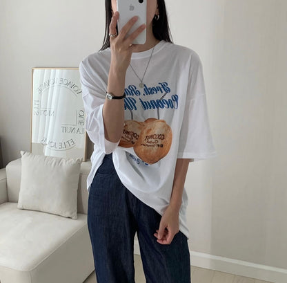 coconut oversized Tee