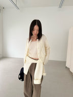 復古針織外套 3色