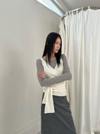 淨色針織無袖上衣 4色