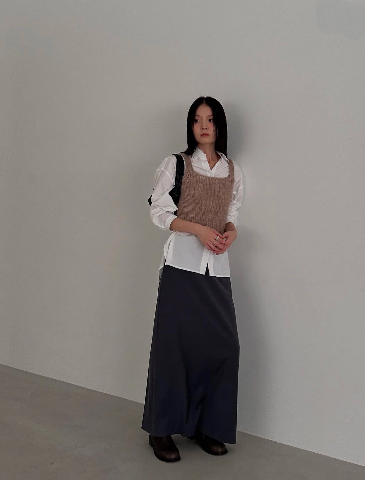 復古針織吊帶背心 3色