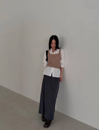 復古針織吊帶背心 3色