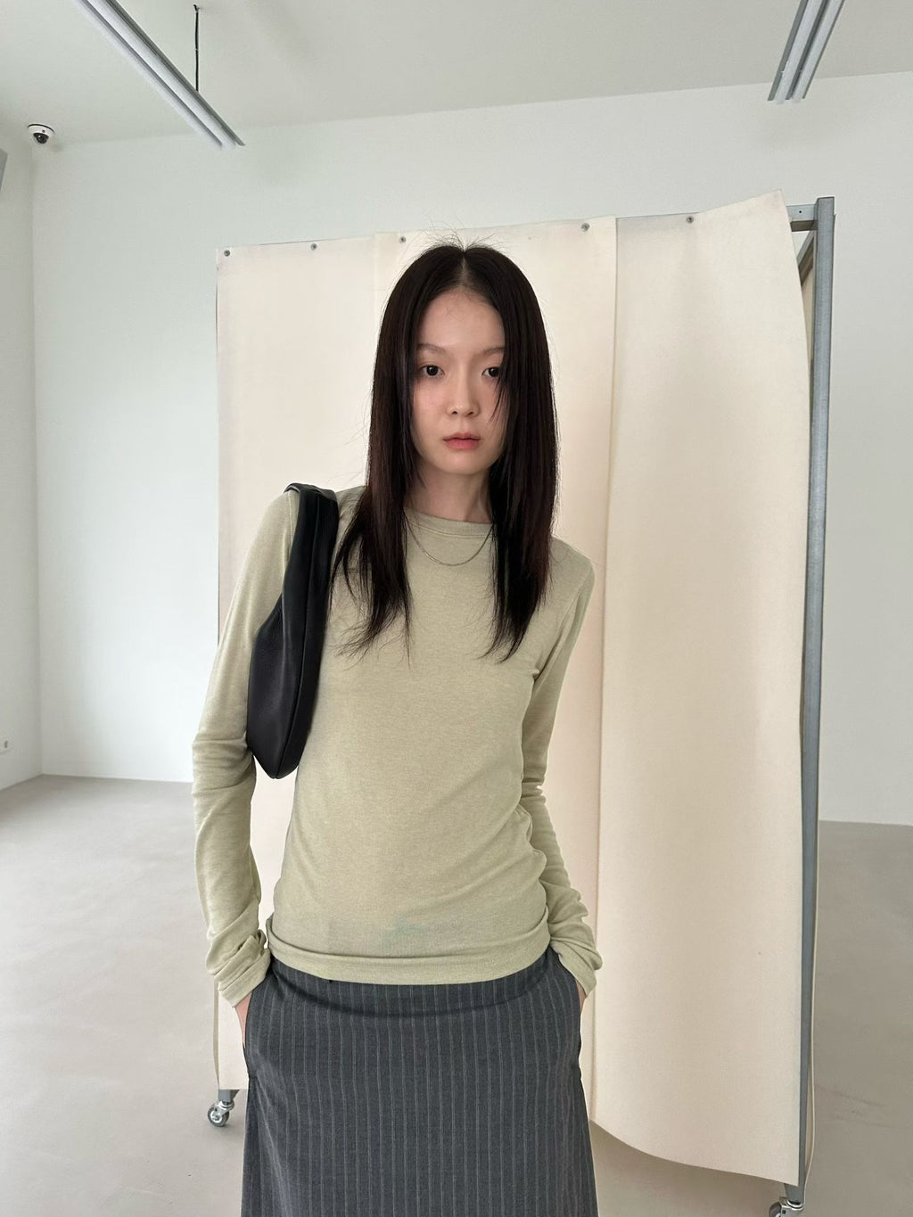 圓領淨色上衣 5色