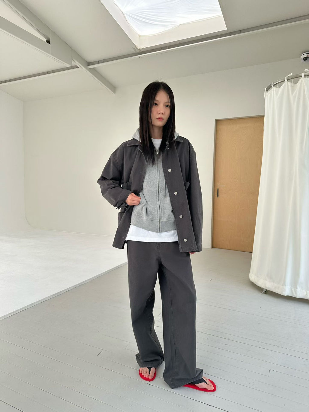 簡約淨色長褲 3色