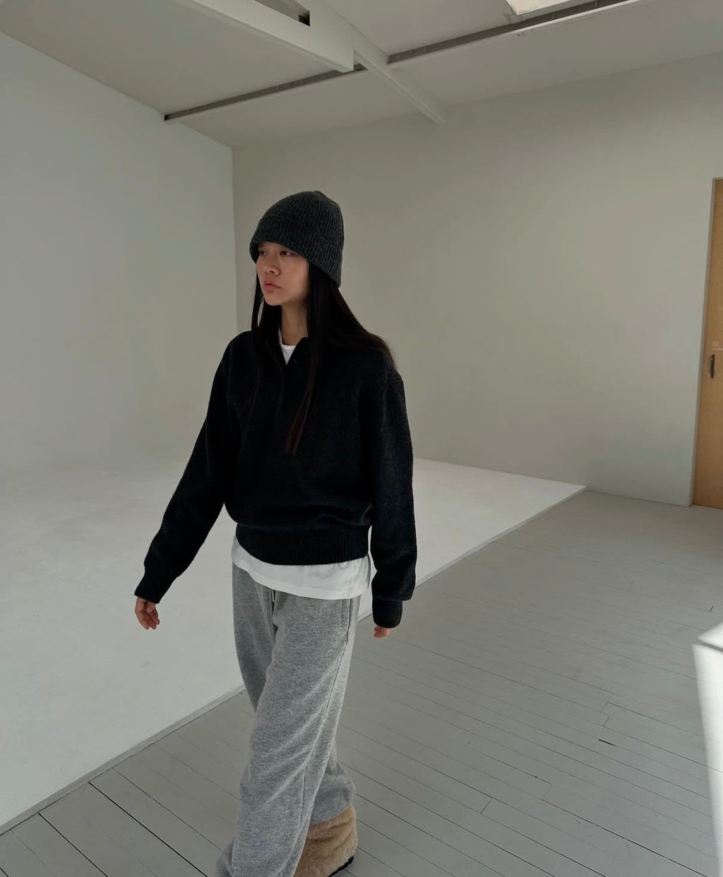 翻領針織上衣 4色