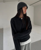 翻領針織上衣 4色