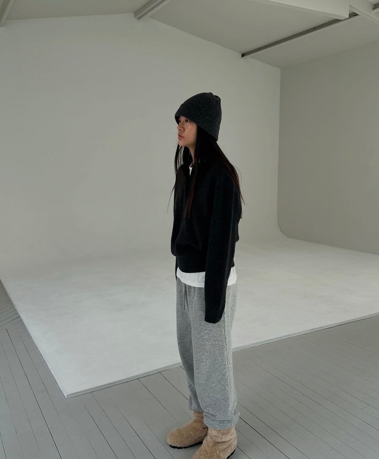 翻領針織上衣 4色