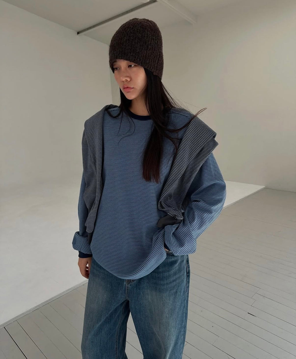 條紋長袖TEE 4色