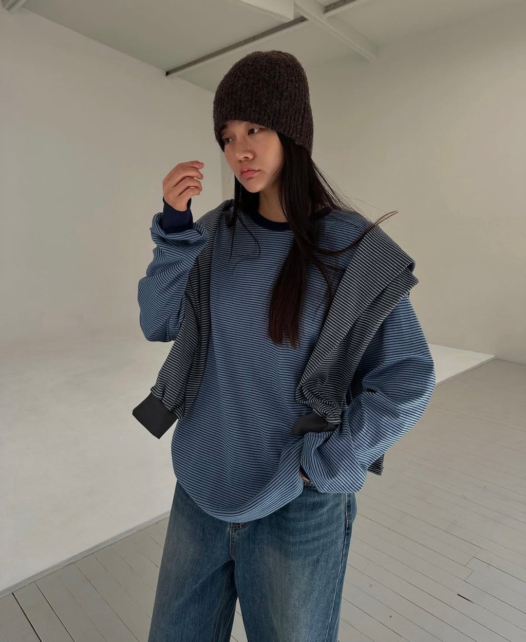 條紋長袖TEE 4色