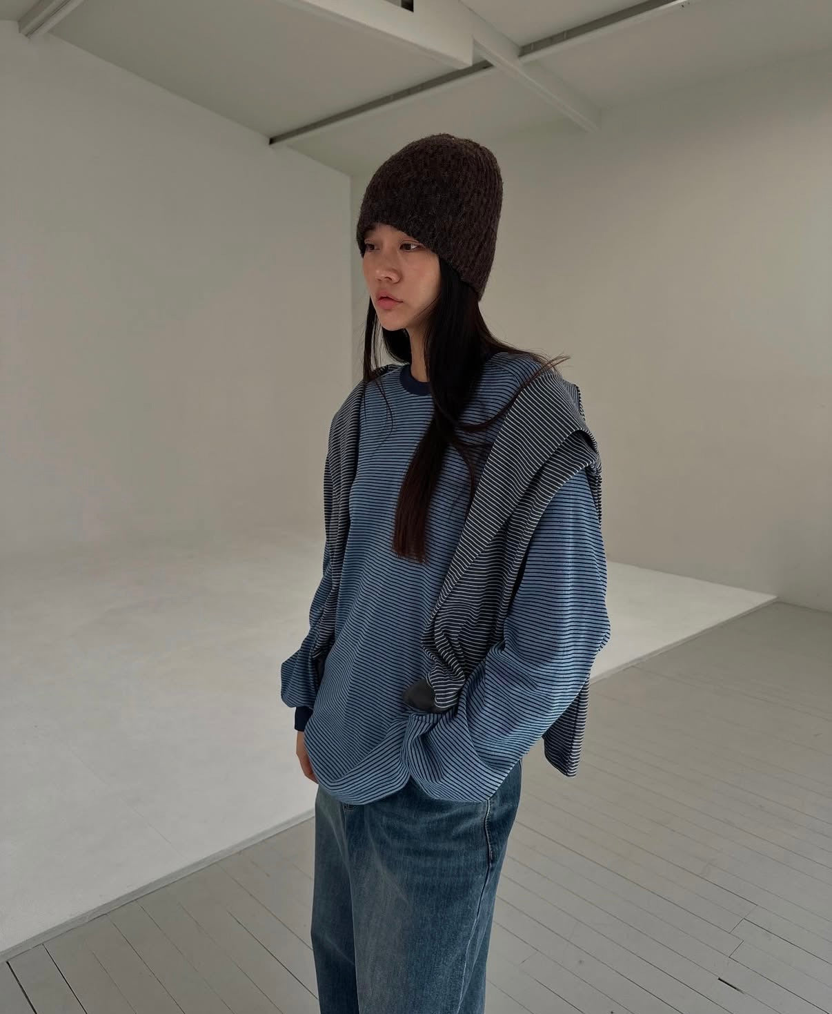 條紋長袖TEE 4色