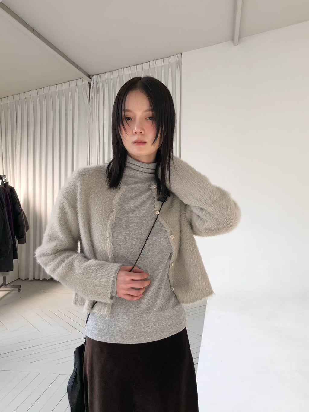 毛絨針織外套 3色