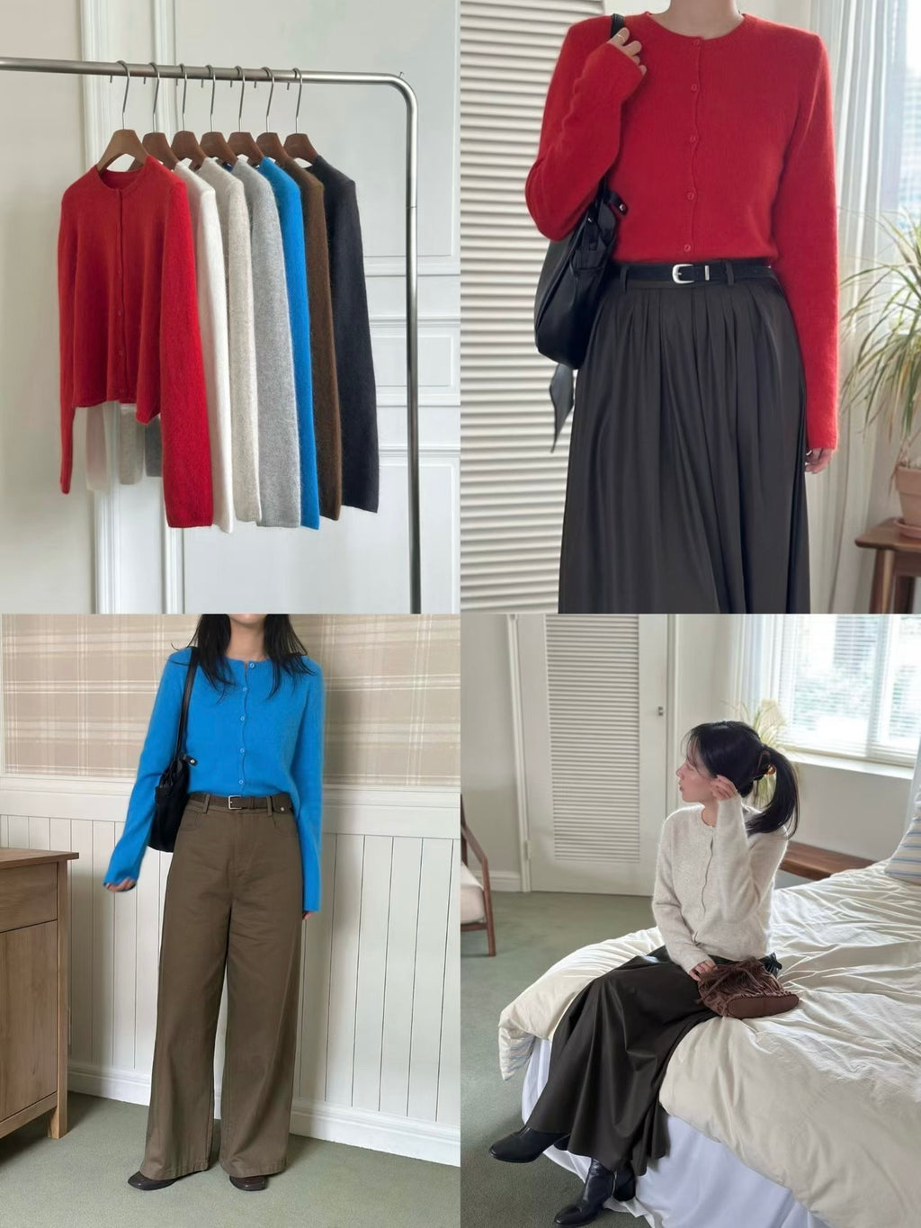 淨色針織外套 6色