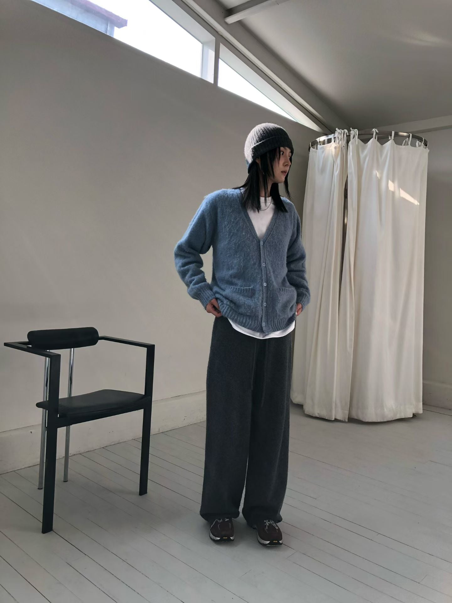 V領排釦針織外套 5色