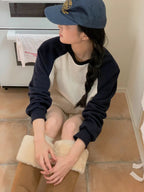 拼色牛角衛衣 3色