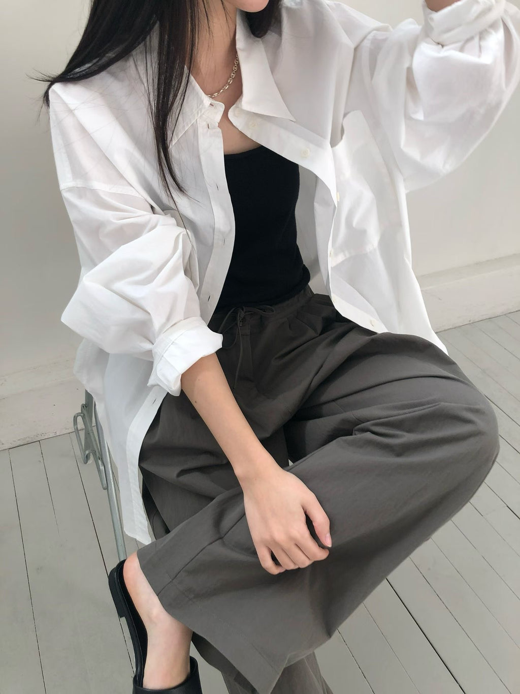 棉質口袋襯衫 (4色)