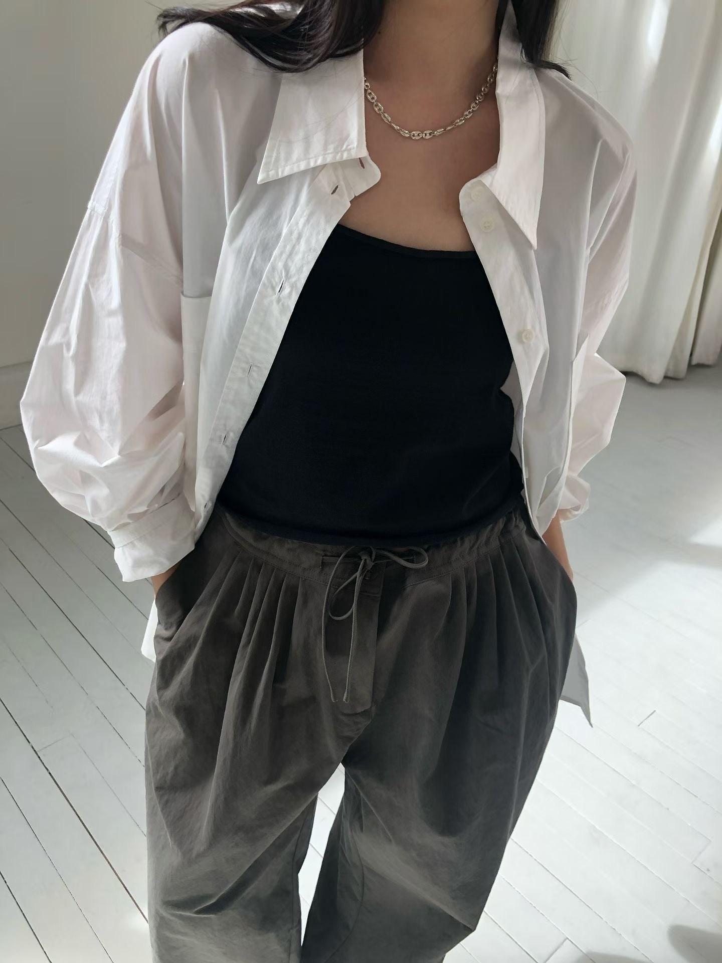 棉質口袋襯衫 (4色)