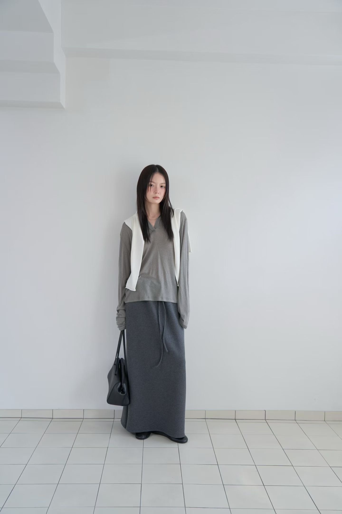 寬鬆領口Tee (4色)