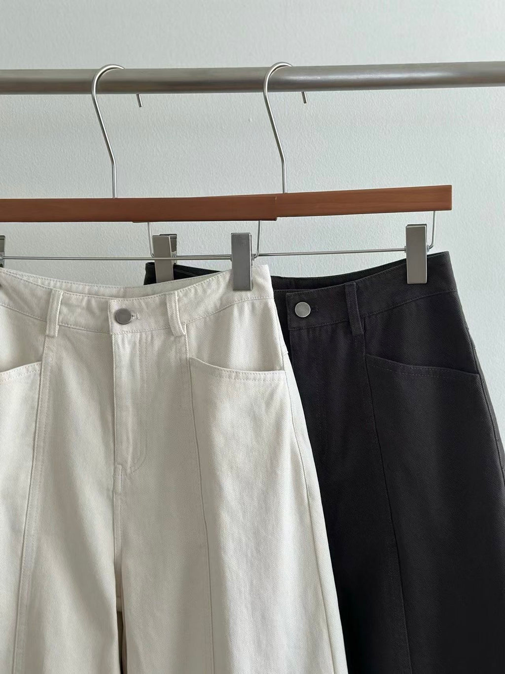 高腰寬鬆長褲 2色