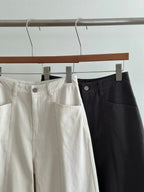 高腰寬鬆長褲 2色